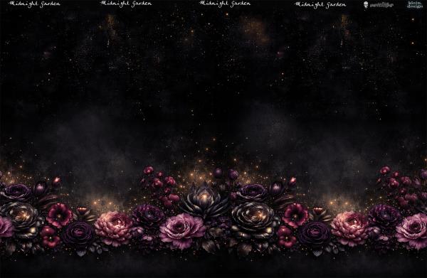 Midnight Garden - Bordüre - Jersey